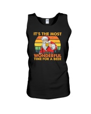It's The Most Wonderful Time For A Beer Santa Claus Unisex Tank tile