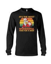 It's The Most Wonderful Time For A Beer Santa Claus Long Sleeve Tee tile