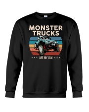 Monster Trucks Are My Jam Crewneck Sweatshirt tile