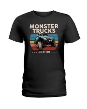 Monster Trucks Are My Jam Ladies T-Shirt tile