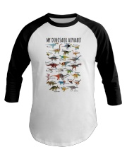 My Dinosaur Alphabet Baseball Tee tile