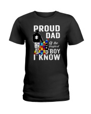 Proud Dad Of The Toughest Boy I Know Ladies T-Shirt tile