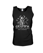 Grumpa Viking Like A Regular Grandpa Unisex Tank tile
