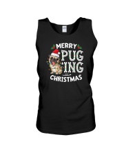 Merry Puging Christmas Unisex Tank tile