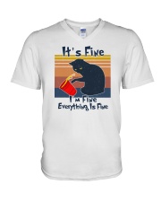 It's Fine I'm Fine Everything Is Fine V-Neck T-Shirt tile