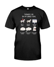Things I Do In My Space Time Horse Classic T-Shirt tile