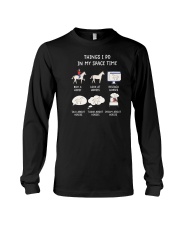 Things I Do In My Space Time Horse Long Sleeve Tee tile