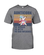 Aunticorn The Woman The Myth The Legend Classic T-Shirt front