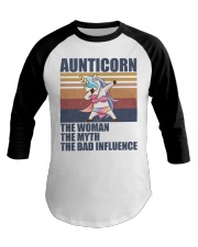 Aunticorn The Woman The Myth The Legend Baseball Tee tile