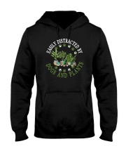 Easily Distracted By Dogs And Plans Hooded Sweatshirt tile