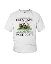 I Might Look Like I'm Listening Goats Youth T-Shirt tile