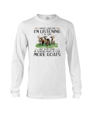 I Might Look Like I'm Listening Goats Long Sleeve Tee tile