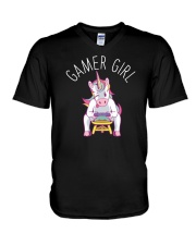 Gamer Girl V-Neck T-Shirt tile