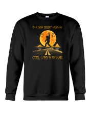 On A Dark Desert Highway Cool Wind In My Hair Bigfoot Crewneck Sweatshirt tile