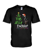 Is This Jolly Enough Cat Christmas V-Neck T-Shirt tile