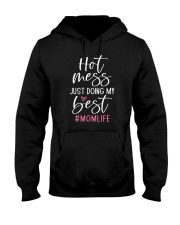 Hot Mess Just Doing My Best Mom Life Hooded Sweatshirt tile