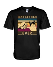 Best Cat Dad Ever V-Neck T-Shirt tile