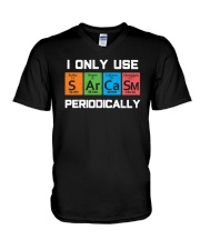 I Only Use Sarcasm Periodically V-Neck T-Shirt tile