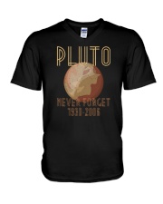 Pluto Never Forget V-Neck T-Shirt tile