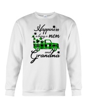 Happiness Is Being A Mom And Grandma Irish Crewneck Sweatshirt tile