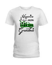 Happiness Is Being A Mom And Grandma Irish Ladies T-Shirt tile