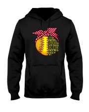 This Mom Loves Her Softball Girl To The Moon Back Hooded Sweatshirt tile