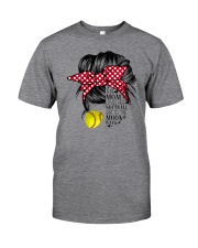 This Mom Loves Her Softball Girl To The Moon Back Classic T-Shirt front