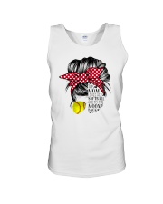 This Mom Loves Her Softball Girl To The Moon Back Unisex Tank tile