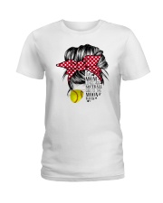 This Mom Loves Her Softball Girl To The Moon Back Ladies T-Shirt tile