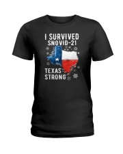 I Survived Snovid Texas Strong Ladies T-Shirt tile