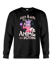 Just A Girl Who Loves Anime And Sketching Crewneck Sweatshirt tile