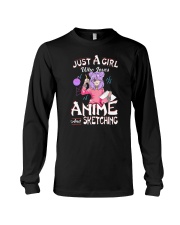 Just A Girl Who Loves Anime And Sketching Long Sleeve Tee tile