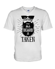 Sorry This Beard Is Taken V-Neck T-Shirt tile