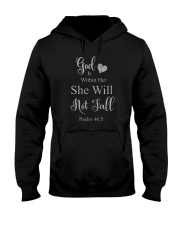 God Is Within Her She Will Not Fall Hooded Sweatshirt tile