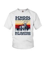 School Is Important But Hunting Is Importanter Youth T-Shirt tile