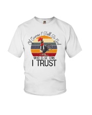 Of Course I Talk To God Who Else Can I Trust Chicken Youth T-Shirt tile