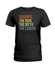 Grandpa The Man The Myth The Legend Ladies T-Shirt tile