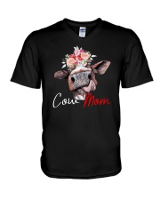 Cow Mom V-Neck T-Shirt tile