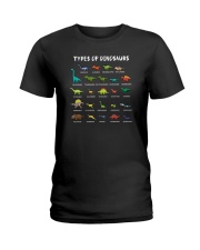 Type Of Dinosaurs Ladies T-Shirt tile
