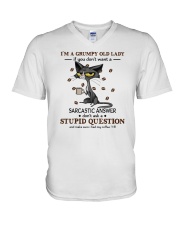 I'm A Grumpy Old Lady V-Neck T-Shirt tile
