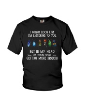 I Might Look Like I'm Listening To You Insects Youth T-Shirt tile