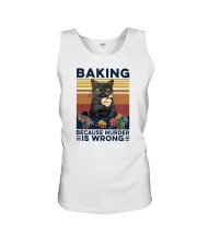 Baking Because Murder Is Wrong Cat Unisex Tank tile