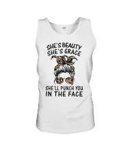 She's Beauty She's Grace She'll Punch you Unisex Tank tile