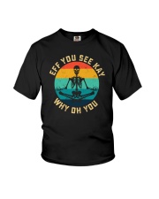 Eff You See Kay Skeleton Vintage Youth T-Shirt tile