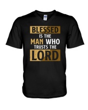 Blessed Is The Man Who Trusts The Lord V-Neck T-Shirt tile