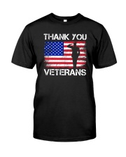 Thank You Vetetans Classic T-Shirt front