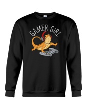 Gamer Girl Bearded Dragon Crewneck Sweatshirt tile