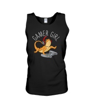 Gamer Girl Bearded Dragon Unisex Tank tile