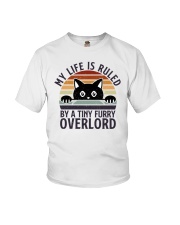 My Life Is Ruled By A Tiny Furry Overlord Youth T-Shirt tile