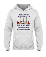 I Might Look Like I'm Listening To You Guitars Hooded Sweatshirt tile